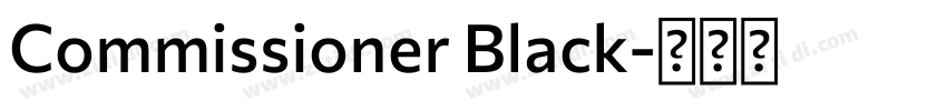 Commissioner Black字体转换
